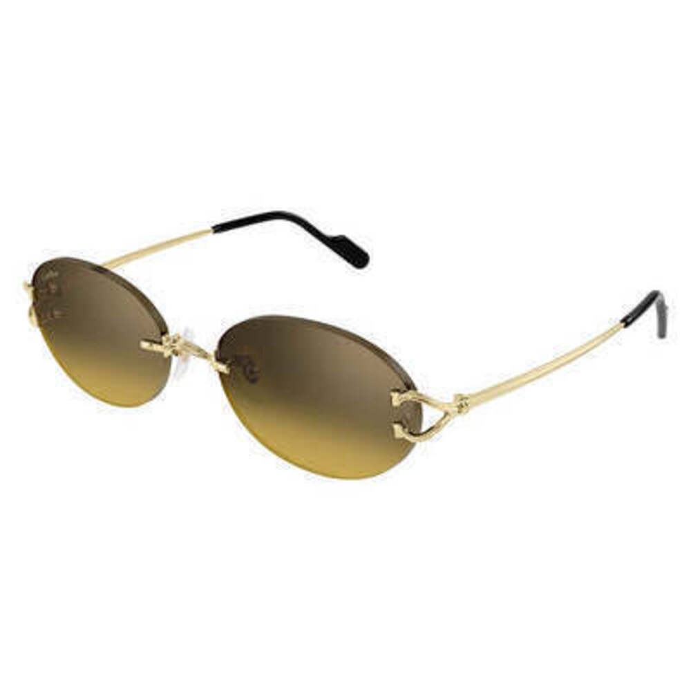 Cartier CT0551S-009 Sunglasses Gold Brown Metal